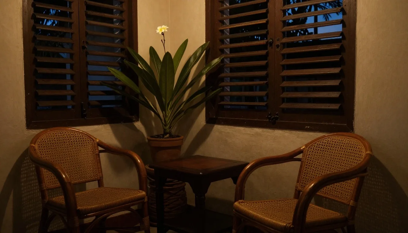 A quiet lamp-lit desk in the VitalMan Guide reading room